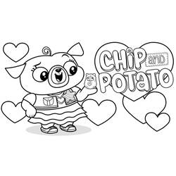 Dessin à colorier: Chip et Patate (Dessins animés et séries animées) #199122 - Coloriages à Imprimer Gratuits