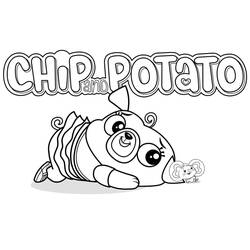 Dessin à colorier: Chip et Patate (Dessins animés et séries animées) #199147 - Coloriages à Imprimer Gratuits