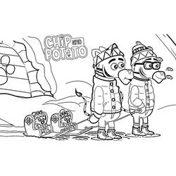 Dessin à colorier: Chip et Patate (Dessins animés et séries animées) #199151 - Coloriages à Imprimer Gratuits