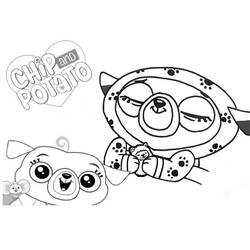 Dessin à colorier: Chip et Patate (Dessins animés et séries animées) #199155 - Coloriages à Imprimer Gratuits