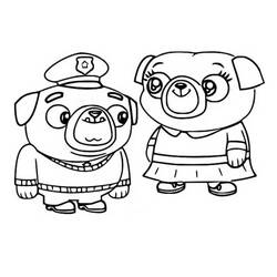 Dessin à colorier: Chip et Patate (Dessins animés et séries animées) #199158 - Coloriages à Imprimer Gratuits