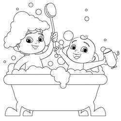 Dessin à colorier: Cocomelon (Dessins animés et séries animées) #203457 - Coloriages à Imprimer Gratuits