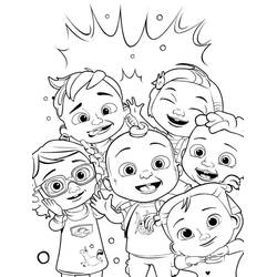 Dessin à colorier: Cocomelon (Dessins animés et séries animées) #203472 - Coloriages à Imprimer Gratuits