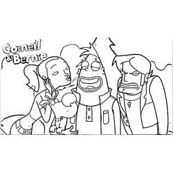 Dessin à colorier: Corneil et Bernie (Dessins animés et séries animées) #212298 - Coloriages à Imprimer Gratuits