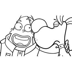 Dessin à colorier: Corneil et Bernie (Dessins animés et séries animées) #212305 - Coloriages à Imprimer Gratuits