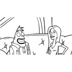 Dessin à colorier: Corneil et Bernie (Dessins animés et séries animées) #212306 - Coloriages à Imprimer Gratuits