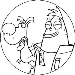 Dessin à colorier: Corneil et Bernie (Dessins animés et séries animées) #212309 - Coloriages à Imprimer Gratuits