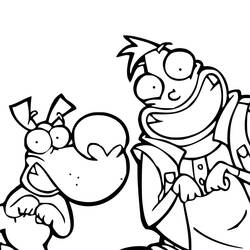 Dessin à colorier: Corneil et Bernie (Dessins animés et séries animées) #212310 - Coloriages à Imprimer Gratuits