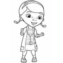 Dessin à colorier: Docteur La Peluche (Doc McStuffins) (Dessins animés et séries animées) #187224 - Coloriages à Imprimer Gratuits