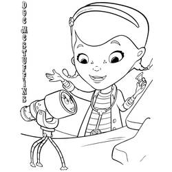 Dessin à colorier: Docteur La Peluche (Doc McStuffins) (Dessins animés et séries animées) #187227 - Coloriages à Imprimer Gratuits