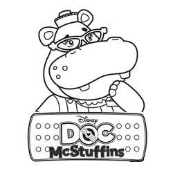 Dessin à colorier: Docteur La Peluche (Doc McStuffins) (Dessins animés et séries animées) #187231 - Coloriages à Imprimer Gratuits