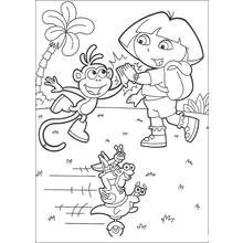 Coloriage Dora l'Exploratrice (Dessins animés et séries animées) #29726 à imprimer et colorier