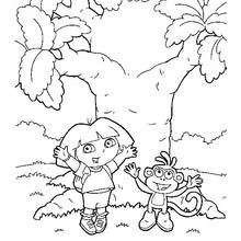 Coloriage Dora l'Exploratrice (Dessins animés et séries animées) #29754 à imprimer et colorier