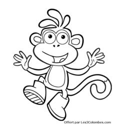 Dessin à colorier: Dora l'Exploratrice (Dessins animés et séries animées) #29810 - Coloriages à Imprimer Gratuits