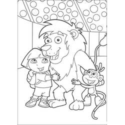 Coloriage Dora l'Exploratrice (Dessins animés et séries animées) #29831 à imprimer et colorier