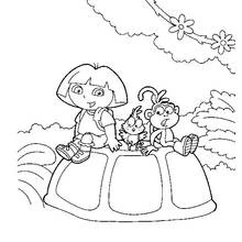 Coloriage Dora l'Exploratrice (Dessins animés et séries animées) #29914 à imprimer et colorier