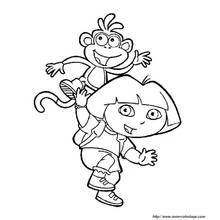 Coloriage Dora l'Exploratrice (Dessins animés et séries animées) #29961 à imprimer et colorier