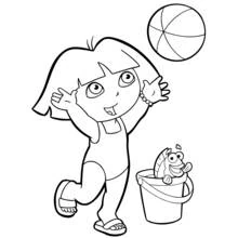 Dessin à colorier: Dora l'Exploratrice (Dessins animés et séries animées) #29975 - Coloriages à Imprimer Gratuits