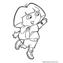 Dessin à colorier: Dora l'Exploratrice (Dessins animés et séries animées) #30024 - Coloriages à Imprimer Gratuits
