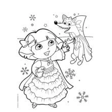 Dessin à colorier: Dora l'Exploratrice (Dessins animés et séries animées) #30075 - Coloriages à Imprimer Gratuits
