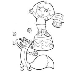 Dessin à colorier: Dora l'Exploratrice (Dessins animés et séries animées) #30101 - Coloriages à Imprimer Gratuits