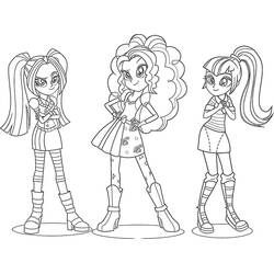 Dessin à colorier: Equestria Girls (Dessins animés et séries animées) #197780 - Coloriages à Imprimer Gratuits