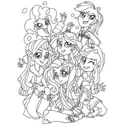 Dessin à colorier: Equestria Girls (Dessins animés et séries animées) #197783 - Coloriages à Imprimer Gratuits