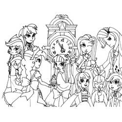 Dessin à colorier: Equestria Girls (Dessins animés et séries animées) #197795 - Coloriages à Imprimer Gratuits