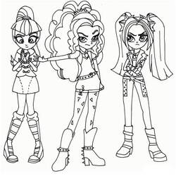 Dessin à colorier: Equestria Girls (Dessins animés et séries animées) #197801 - Coloriages à Imprimer Gratuits