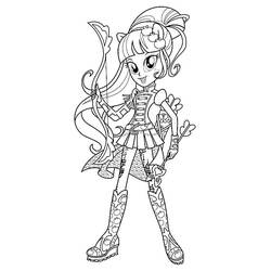 Dessin à colorier: Equestria Girls (Dessins animés et séries animées) #197809 - Coloriages à Imprimer Gratuits
