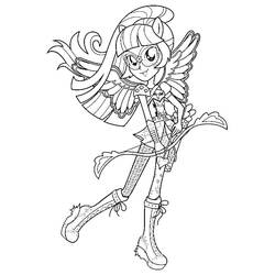 Dessin à colorier: Equestria Girls (Dessins animés et séries animées) #197815 - Coloriages à Imprimer Gratuits