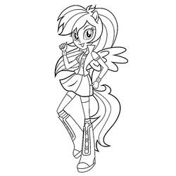 Dessin à colorier: Equestria Girls (Dessins animés et séries animées) #197817 - Coloriages à Imprimer Gratuits