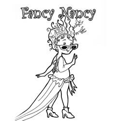 Dessin à colorier: Fancy Nancy (Dessins animés et séries animées) #208447 - Coloriages à Imprimer Gratuits