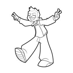 Dessin à colorier: Foot 2 Rue (Dessins animés et séries animées) #216802 - Coloriages à Imprimer Gratuits