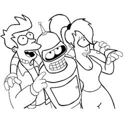 Dessin à colorier: Futurama (Dessins animés et séries animées) #206521 - Coloriages à Imprimer Gratuits