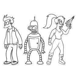 Dessin à colorier: Futurama (Dessins animés et séries animées) #206523 - Coloriages à Imprimer Gratuits
