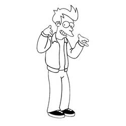 Dessin à colorier: Futurama (Dessins animés et séries animées) #206524 - Coloriages à Imprimer Gratuits