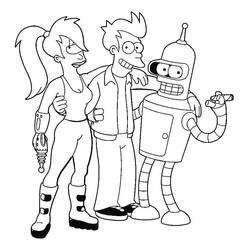 Dessin à colorier: Futurama (Dessins animés et séries animées) #206527 - Coloriages à Imprimer Gratuits