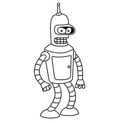 Dessin à colorier: Futurama (Dessins animés et séries animées) #206531 - Coloriages à Imprimer Gratuits
