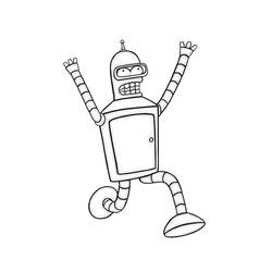 Dessin à colorier: Futurama (Dessins animés et séries animées) #206535 - Coloriages à Imprimer Gratuits