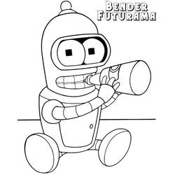 Dessin à colorier: Futurama (Dessins animés et séries animées) #206540 - Coloriages à Imprimer Gratuits