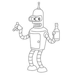 Dessin à colorier: Futurama (Dessins animés et séries animées) #206541 - Coloriages à Imprimer Gratuits