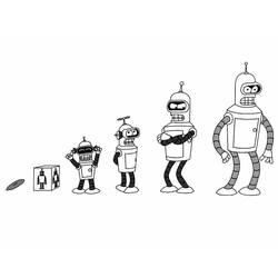 Dessin à colorier: Futurama (Dessins animés et séries animées) #48370 - Coloriages à Imprimer Gratuits