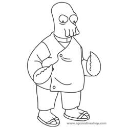 Dessin à colorier: Futurama (Dessins animés et séries animées) #48380 - Coloriages à Imprimer Gratuits