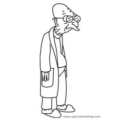 Dessin à colorier: Futurama (Dessins animés et séries animées) #48409 - Coloriages à Imprimer Gratuits