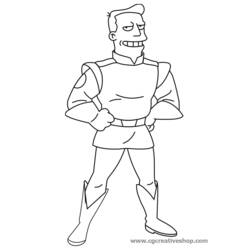 Dessin à colorier: Futurama (Dessins animés et séries animées) #48413 - Coloriages à Imprimer Gratuits