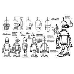Dessin à colorier: Futurama (Dessins animés et séries animées) #48460 - Coloriages à Imprimer Gratuits