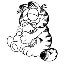 Coloriage Garfield (Dessins animés et séries animées) #26123 à imprimer et colorier
