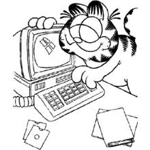 Dessin à colorier: Garfield (Dessins animés et séries animées) #26210 - Coloriages à Imprimer Gratuits