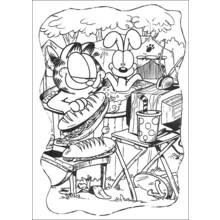 Dessin à colorier: Garfield (Dessins animés et séries animées) #26212 - Coloriages à Imprimer Gratuits